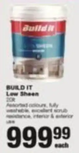Build It BUILD IT Low Sheen offer
