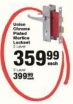 Build It Union Chrome Plated Mortice Lockset offer