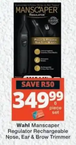 MediRite Wahl Manscaper Regulator Rechargeable Nose, Ear & Brow Trimmer offer