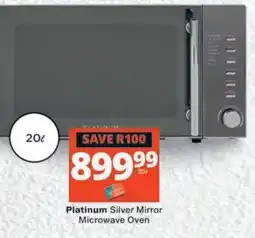 MediRite Platinum Silver Mirror Microwave Oven offer