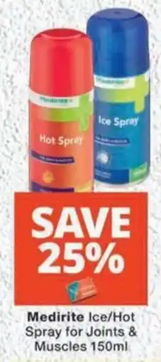 MediRite Medirite Ice/ Hot Spray for Joints & Muscles offer