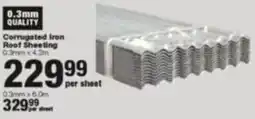 Build It Corrugated Iron Roof Sheeting offer