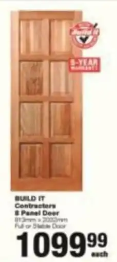 Build It BUILD IT Contractors 8 Panel Door offer