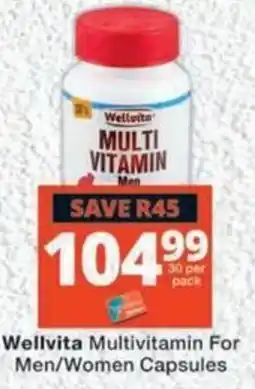MediRite Wellvita Multivitamin For Men/Women Capsules offer