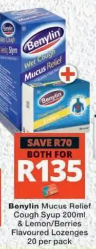 MediRite Benylin Mucus Relief Cough Syrup offer