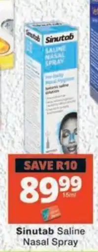 MediRite Sinutab Saline Nasal Spray offer