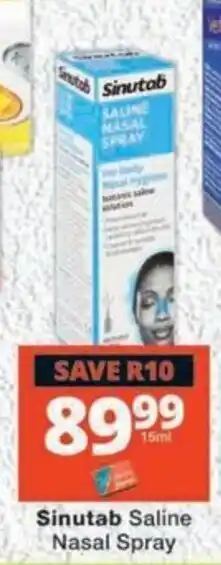 MediRite Sinutab Saline Nasal Spray offer