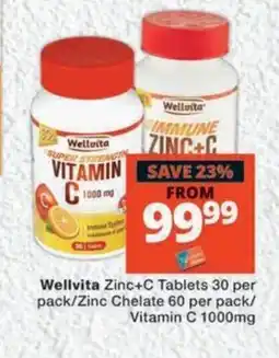 MediRite Wellvita Zinc+C Tablets offer