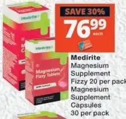 MediRite Medirite Magnesium Fizzy Tablets offer