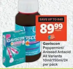 MediRite Gaviscon Peppermint/Aniseed Antacid offer
