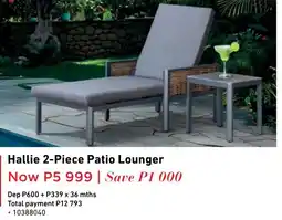 Home Corp Hallie 2-Piece Patio Lounger offer