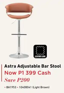 Home Corp Astra Adjustable Bar Stool offer