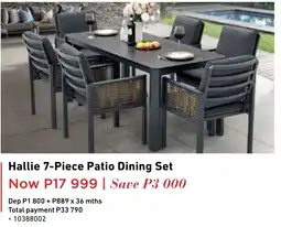 Home Corp Hallie 7-Piece Patio Dining Set offer