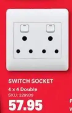 Cashbuild Switch Socket Double offer