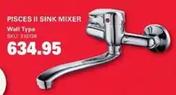 Cashbuild Pisces II sink mixer wall type offer