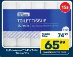 Pick n Pay no name TOILET TISSUE offer