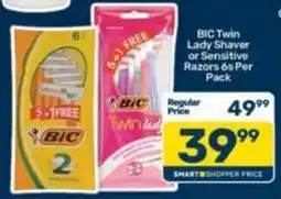 Pick n Pay BIC Twin Lady Shaver or Sensitive Razors offer