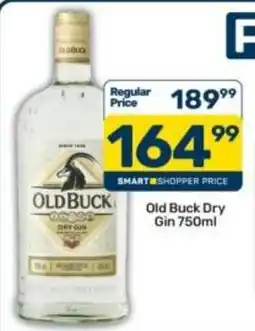 Pick n Pay Old Buck Dry Gin offer