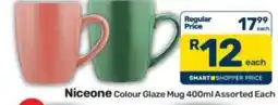 Pick n Pay Niceone Colour Glaze Mug Assorted offer