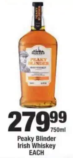 OK Foods Peaky Blinder Irish Whiskey offer