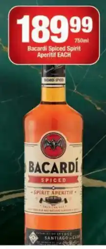 OK Foods Bacardi Spiced Spirit Aperitif offer