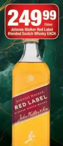 OK Foods Johnnie Walker Red Label Blended Scotch Whisky offer