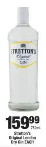 OK Foods Stretton's Original London Dry Gin offer
