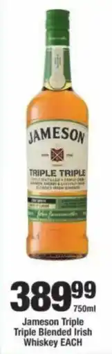 OK Foods Jameson Triple Triple Blended Irish Whiskey offer