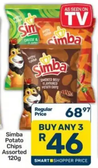 Pick n Pay Simba Potato Chips Assorted offer