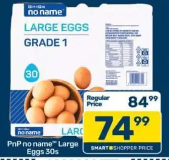 Pick n Pay no name Large Eggs offer