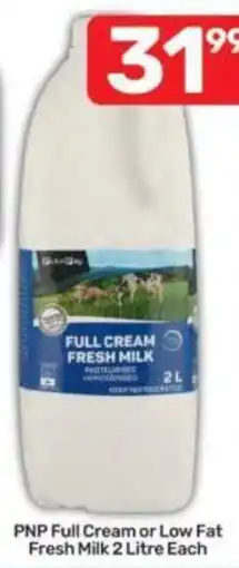 Pick n Pay PNP Full Cream or Low Fat Fresh Milk offer
