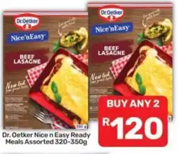 Pick n Pay Dr. Oetker Nice n Easy Ready Meals Assorted offer