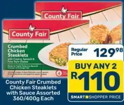 Pick n Pay County Fair Crumbed Chicken Steaklets Assorted offer