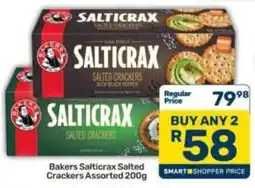 Pick n Pay Bakers Salticrax Salted Crackers Assorted offer