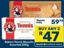 Pick n Pay Bakers Tennis Biscuits Assorted offer