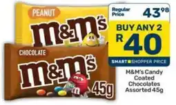 Pick n Pay M&M's Candy Coated Chocolates Assorted offer