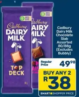Pick n Pay Cadbury Dairy Milk Chocolate Slab Assorted offer