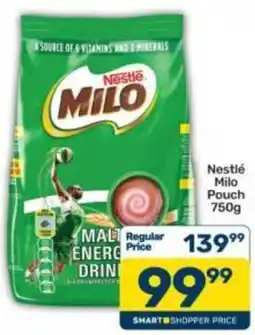 Pick n Pay Nestlé Milo Pouch offer