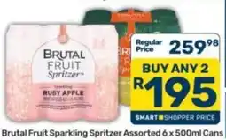 Pick n Pay Brutal Fruit Sparkling Spritzer Assorted offer