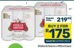 Pick n Pay Stella Artois 6 x 410ml Cans offer