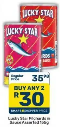 Pick n Pay Lucky Star Pilchards in Sauce Assorted offer