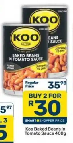 Pick n Pay Koo Baked Beans in Tomato Sauce offer