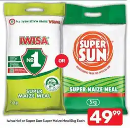 Pick n Pay Iwisa No1 or Super Sun Super Maize Meal offer