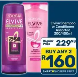Pick n Pay Elvive Shampoo or Conditioner Assorted offer