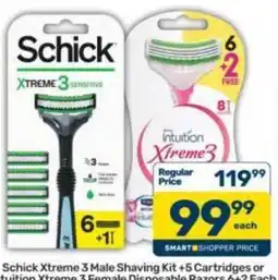 Pick n Pay Schick Xtreme 3 Male Shaving Kit offer