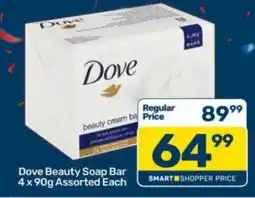 Pick n Pay Dove Beauty Soap Bar Assorted offer