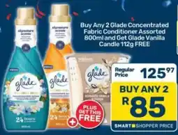 Pick n Pay Glade Concentrated Fabric Conditioner Assorted offer