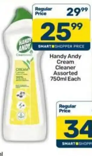 Pick n Pay Handy Andy Cream Cleaner Assorted offer