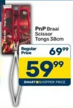 Pick n Pay PnP Braai Scissor Tongs 38cm offer