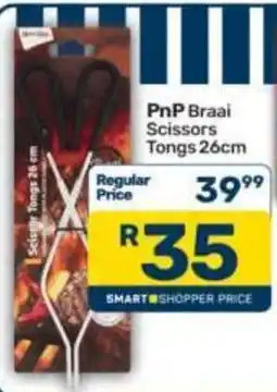 Pick n Pay PnP Braai Scissors Tongs 26cm offer